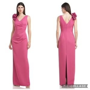 JS Collections Anais Ruffle Shoulder‎ Gown Rose Violet 2